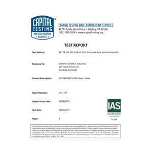 Thumbnail preview for Boatboard Flammability Test Report